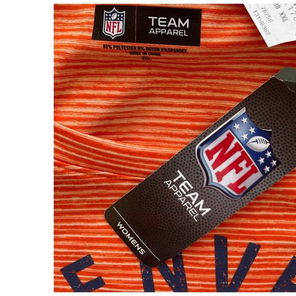 New ~ NFL DENVER BRONCOS ~ Distressed Line Tee Size XXL - Picture 4 of 6